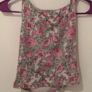 Flower crop top